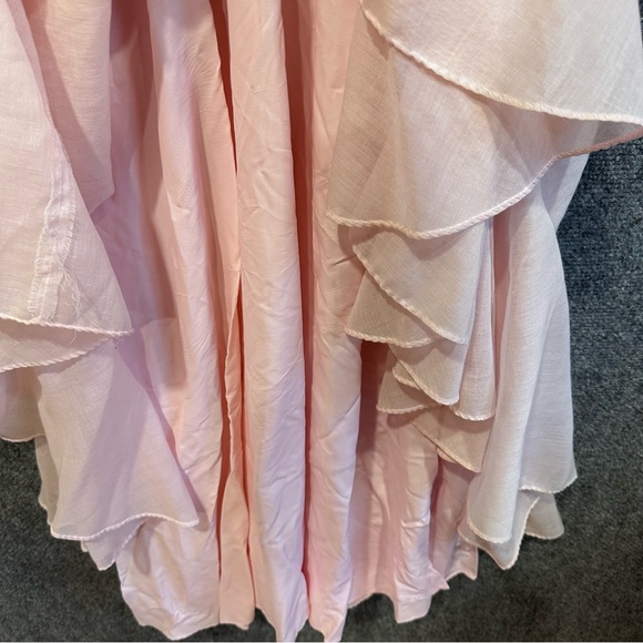 Vintage 70s Coco California maxi dress XS petal pink soft girl romantic angelic - Picture 7 of 11